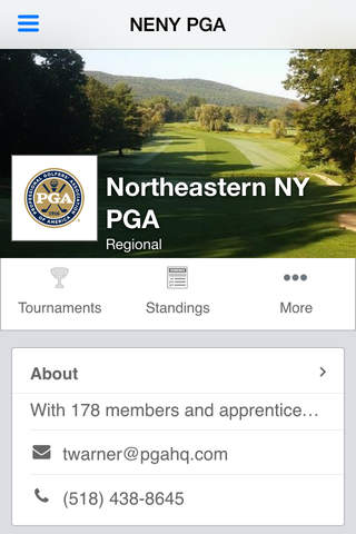 Northeastern NY PGA screenshot 2