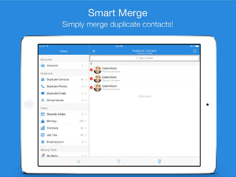 【免費生產應用App】Smart Merge Pro - Duplicate Contacts Cleanup for iCloud Facebook & Google contacts-APP點子