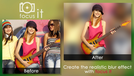 Focus It-Focus Image by using Blur and Unblur effects to show or hide selected area of your Photo