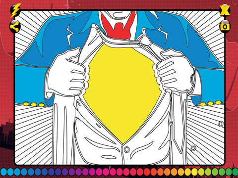 【免費遊戲App】Superhero Colouring Book FREE-APP點子