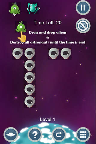 Alien Invaders Puzzle screenshot 2