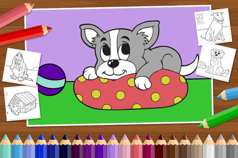 Doggie - Coloring Book for Little Boys, Little Girls and Kids - Free Game screenshot 3