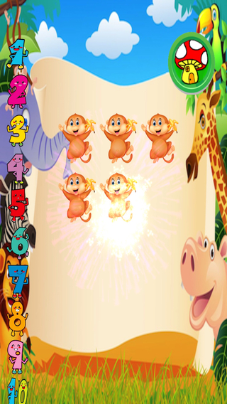 【免費教育App】Happy Monkey Toddler Counting Free-APP點子