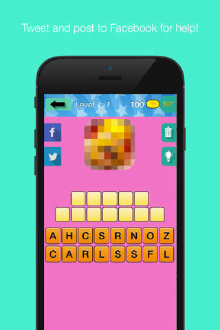 The Big Icon Quiz - Guess the app icon from a pixelated image to win coins! screenshot 3