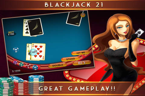 A Blackjack 21 + Casino-style Expert in the Vegas Casino Win HD PRO screenshot 2