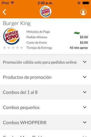 Burger King Ecuador screenshot 3