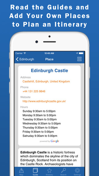 【免費旅遊App】Edinburgh Travel Guide & Offline Map-APP點子