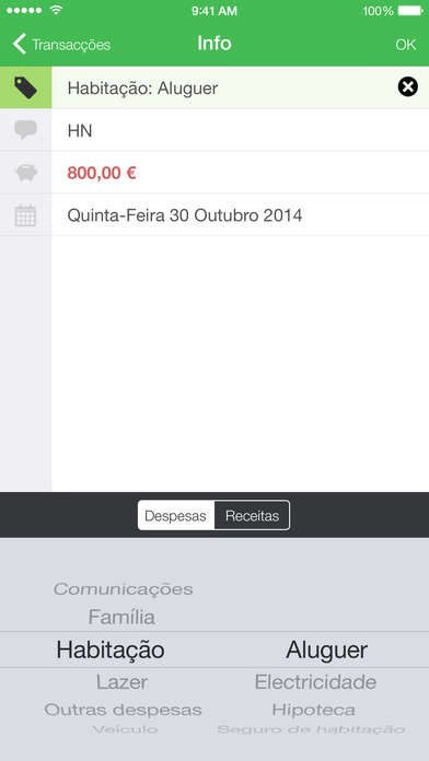 Captura de tela do iPhone 4