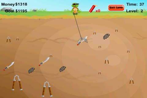 Mutant Turtle  Miner - Ninja Weapons Grabbing Game Free screenshot 3