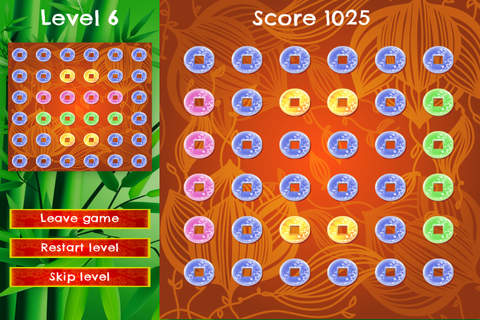 Bamboo Logic - HD - PRO - Slide Rows And Match Coins Puzzle Game screenshot 3