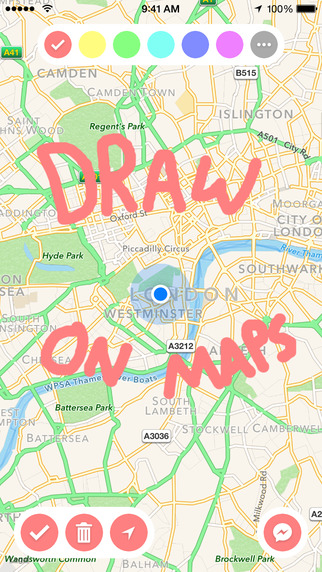 Draw on Maps for Messenger