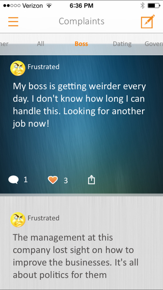 【免費社交App】Complaint - Let out frustrations and share complaints with the world-APP點子