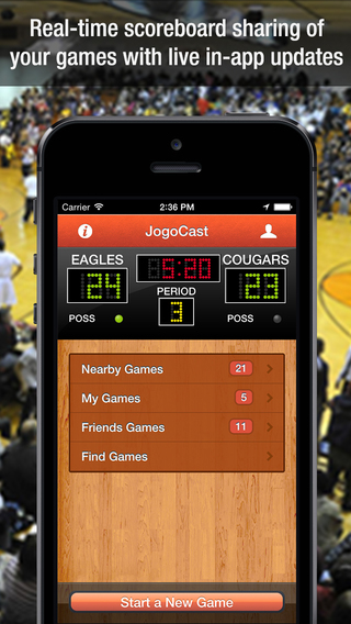 JogoCast Real-time Basketball Scoreboard