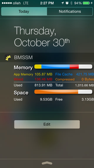 Battery Memory System Status Monitor Premium