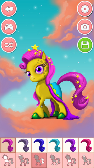Pony unicorn dressup game - dress up free