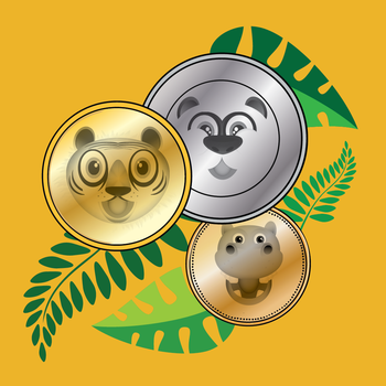 Jungle Coins - learn coin math LOGO-APP點子