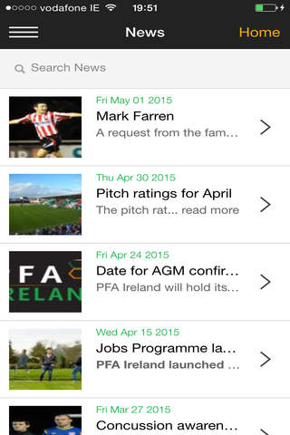 PFA Ireland Mobile screenshot 3