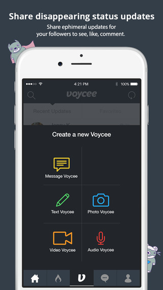Voycee - Share disappearing status updates
