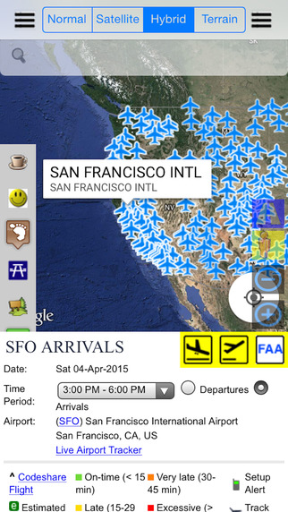 FAA Airport Status Flight Schedule - Live Street Map View and Road Trip Finder