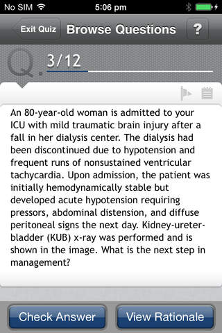 Neurocritical Care Q&A Board Review screenshot 2