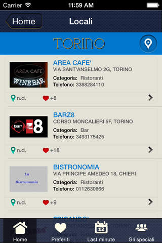 aperitivi & cene Torino screenshot 3
