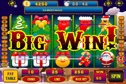 Christmas Seasons Slots - Vegas Party Fever! Play Real Casino Slot Free screenshot 2