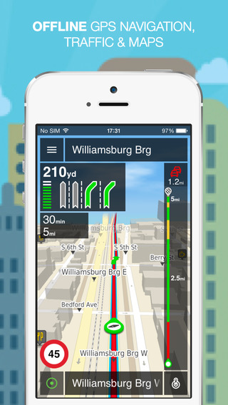 NLife USA Premium - Offline GPS Navigation Traffic Maps