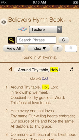 Believers Hymn Book with Audio