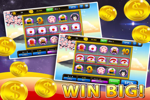 Samurai Casino Slots - Free 777 Slot Machine Game Las Vegas Style With Jackpots! screenshot 2