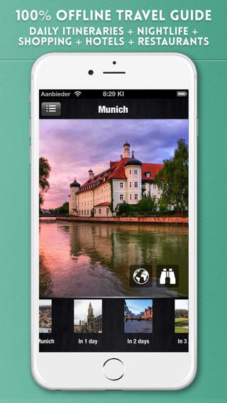 Munich Travel Guide with Offline City Street and Metro Maps