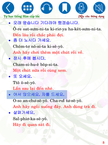 【免費書籍App】Tự học Tiếng Hàn cấp tốc - Mẫu câu thông dụng (Hàn - Việt)-APP點子