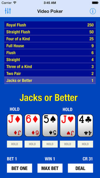 【免費遊戲App】Video Poker for Apple Watch-APP點子