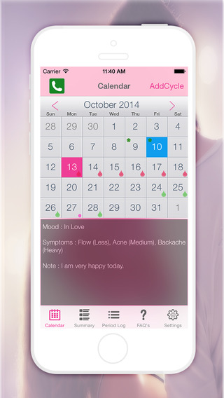 Period Logs Diary - Period Tracker Menstrual Calendar Ovulation Fertility Diary