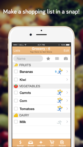 【免費生活App】Shopper - Grocery List, Shopping List and Recipes-APP點子