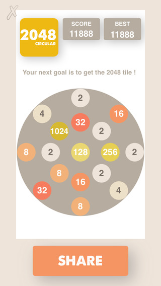 【免費遊戲App】2048 - Circular - The Hardest Game Ever-APP點子