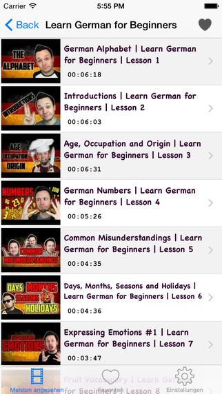 German Courses: Learn German by Videos