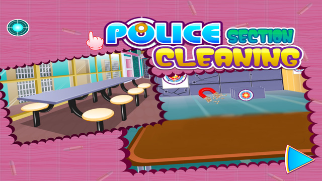 Police section cleaning - girls games