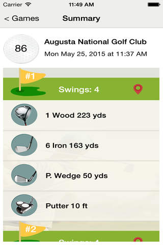 Golf Tapper - Score, Distance, Ball Location and Club Tracker screenshot 2