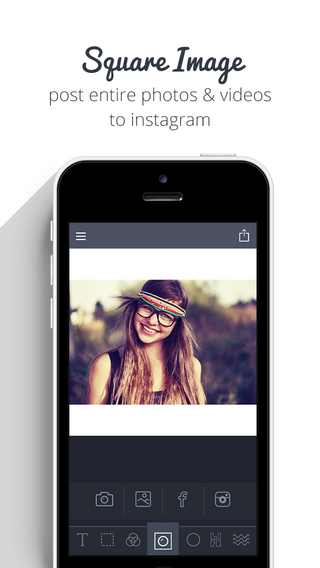 Square Image - Crop export entire picture and video without cropping Instagram Edition