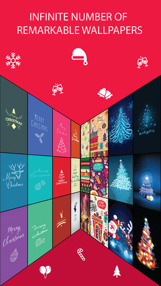 【免費娛樂App】Christmas Wallpaper ® Pro - Beautiful HD Xmas, santa claus, ornaments, design, themes, frames, shelves & backgrounds-APP點子