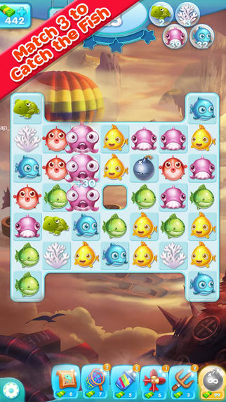 【免費遊戲App】Marine Adventure -- Collect and Match 3 Fish Puzzle Game for TANGO-APP點子