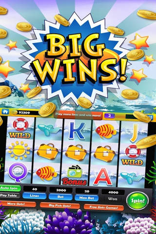 Goldfish Aquarium Slots - Full Fist of Coins, Lever Spins and Free Casino Games! screenshot 3