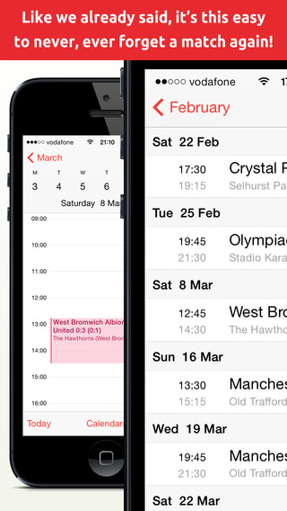 【免費運動App】Football Fixtures Calendar 2014/2015 - Matches and live results in your calendar (FootballCal)-APP點子