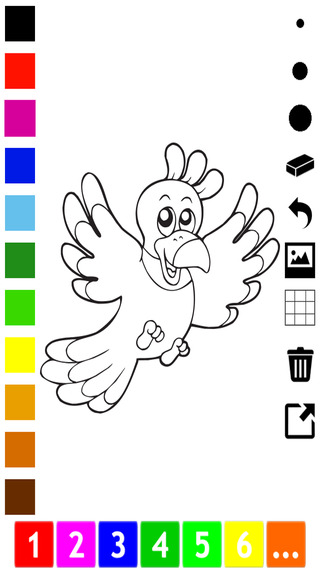 【免費書籍App】A Bird Coloring Book for Children: Learn to Draw and Color Birdy Birds-APP點子