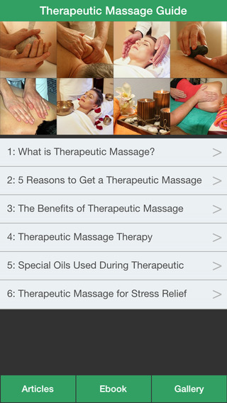 Therapeutic Massage Guide - Learn How Massage To Treat Your Illness