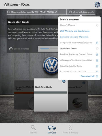 VW iOwn - Owner Information screenshot 2