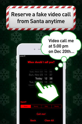 Video Call from Santa Lite - Kid wishes secretly recorded for Parents screenshot 2