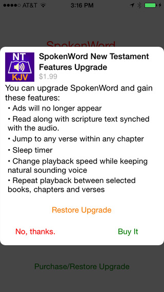 【免費書籍App】SpokenWord Audio Bible - King James New Testament-APP點子