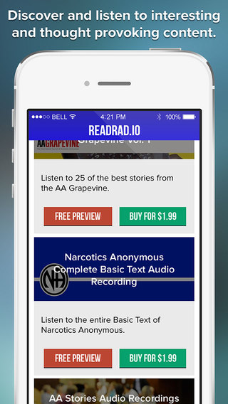 Audio Stories of NA and the Basic Text of Narcotics Anonymous Recovery in High Fidelity