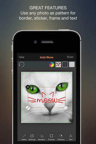 Meow Pics – Photo frames & stickers for cats screenshot 3